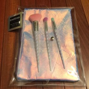 NEW Bebe You Are Magical with Purse 3 pc brush set